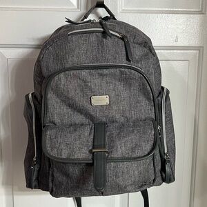 Carter’s Heather Gray Diaper Backpack with Changing Pad & Cooler Pocket